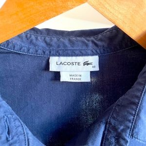 Lacoste Navy Blue Dress Shirt